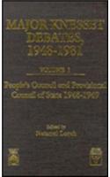 Major Knesset Debates, 1948-1981