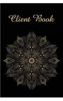 Client Book: Black Mandala - Tracking Book - Record and Organise - client book of business