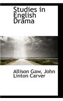 Studies in English Drama