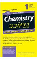 1,001 Chemistry Practice Problems for Dummies Access Code Card (1-Year Subscription)