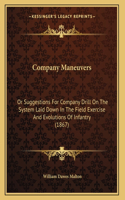 Company Maneuvers: Or Suggestions For Company Drill On The System Laid Down In The Field Exercise And Evolutions Of Infantry (1867)