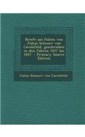 Briefe aus Italien von Julius Schnorr von Carolsfeld, geschrieben in den Jahren 1817 bis 1827.