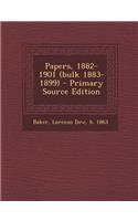 Papers, 1882-1901 (Bulk 1883-1899)