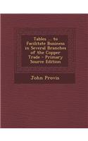 Tables ... to Facilitate Business in Several Branches of the Copper Trade