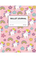 Bullet Journal: Unicorn Dot Grid Notebook - Dotted Note Pad for Kids, Girls, Teens, Tweens, Women - Gifts for Birthday and Christmas - Creative Art 00540