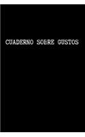 Cuaderno Sobre Gustos