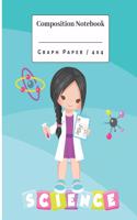 Composition Notebook.: Children's Science Graph Paper notebook 4x4.
