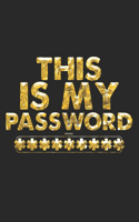 This My Password Memo: Modern Login Password Keeper Vault Address Logbook Alphabetical & Social Media Password Book Internet Password Organizer for Coworkers Seniors Women