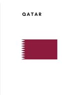 Qatar: Country Flag A5 Notebook to write in with 120 pages