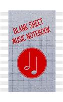 Blank Sheet Music Notebook: Music Manuscript Staff Paper for Musicians (108 pages, 12 staves per page)