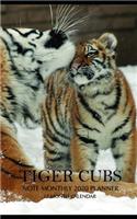 Tiger Cubs Note Monthly 2020 Planner 12 Month Calendar