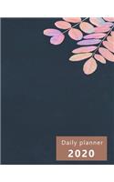 Daily Planner 2020: Large, 1 day per page. Daily Schedule, Goals, To-Dos, Assignments and Tasks. Includes Gratitude section, Meal planner, Mood and Water intake tracker