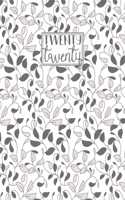 2020: A4 Diary Week on 2 Pages to View WO2P Journal - Horizontal Weekly Planner - Grey Neutral Vines Leaves Pattern(11 A4 2020 Weekly Diaries)