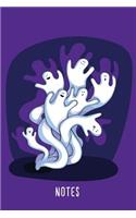 Notes: Halloween Ghosts Notebook
