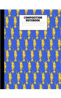 Composition Notebook: Moroni LDS Mormon Temple Blue Wide Ruled Composition Book Lined 100 Page Journal for Primary Elementary School or Seminary Students
