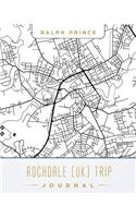 Rochdale (Uk) Trip Journal: Lined Travel Journal/Diary/Notebook with Rochdale (Uk) Map Cover Art