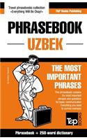 English-Uzbek Phrasebook and 250-Word Mini Dictionary