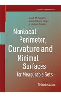 Nonlocal Perimeter, Curvature and Minimal Surfaces for Measurable Sets