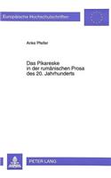 Das Pikareske in Der Rumaenischen Prosa Des 20. Jahrhunderts