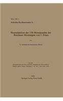 Neureduktion der 150 Mondpunkte der Breslauer Messungen von J. Franz
