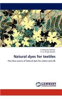 Natural dyes for textiles