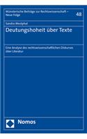 Deutungshoheit Uber Texte