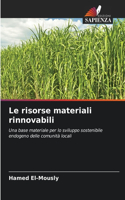 risorse materiali rinnovabili