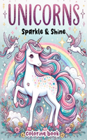Unicorns Sparkle & Shine Coloring book