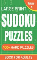 Large Print Sudoku Puzzles Book For Adults