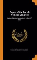 PAPERS OF THE JEWISH WOMEN'S CONGRESS: H