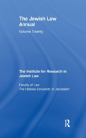 Jewish Law Annual Volume 20