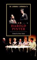 The Cambridge Companion to Harold Pinter