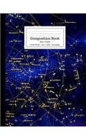 Composition Book Star Chart Wide Ruled