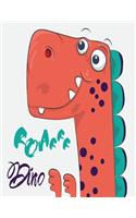 Roarrr Dino: Dinosaur Primary Composition Notebook Grades K-2 Story Journal: Picture Space And Dashed Midline Kindergarten to Early Childhood 110 Story Paper Pag