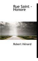 Rue Saint -Honore: (French)