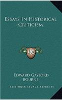 Essays in Historical Criticism