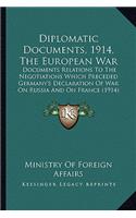 Diplomatic Documents, 1914, The European War