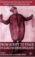 From Script to Stage in Early Modern England