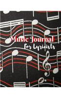 Music Journal For Lyricists