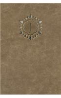 Monogram "J" Blank Book: (10 Monogram Raw 150 Blank)