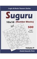 Suguru (Number Blocks): 500 Hard Puzzles (10x10)