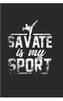 Savate Notebook: Diary Journal 6x9 inches with 120 Dot Grid Pages
