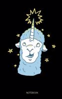 Notebook: Llama Unicorn Alpaca Notebook: 6x9 A5 Dotted Art Book Or Drawing Journal For Teenager Men Women