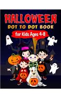 Halloween Dot to Dot Book for Kids Ages 4-8