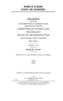 Women in academic science and engineering