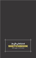 AmyTmy Notebook - Sketchbook - 400 pages - 5 x 8 inch - Matte Cover