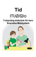 Svenska-Malayalam Tid Tvåspråkig bilderbok för barn