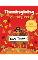 Thanksgiving Coloring Book for Kindergarten