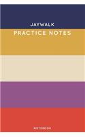 Jaywalk Practice Notes: Cute Stripped Autumn Themed Dancing Notebook for Serious Dance Lovers - 6"x9" 100 Pages Journal