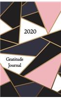 Gratitude Journal 2020: Take 5 minutes a day to reflect your day & bring joy to your life / 2020 Calendar and Dated Pages (elegant modern mosaic cover design)